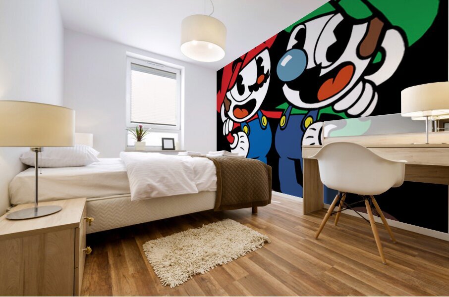 Cuphead 45 Mural print