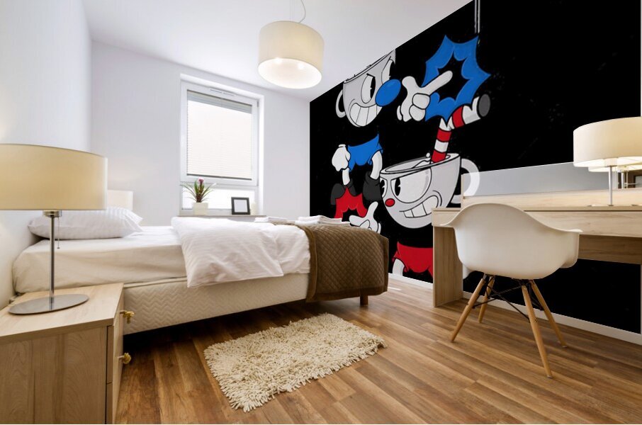 Cuphead 50 Mural print