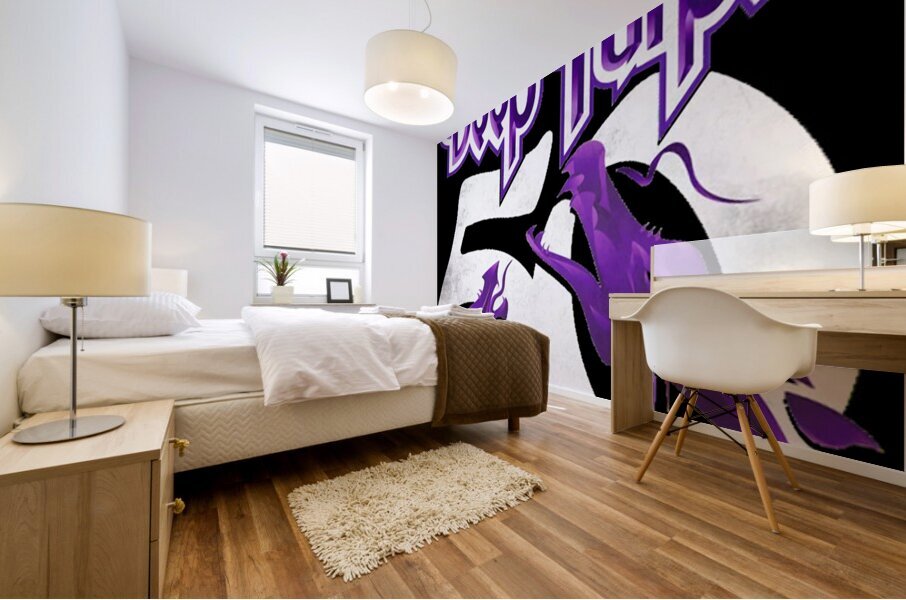 Deep Purple 9 Mural print