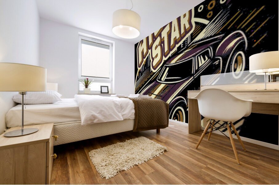 Deep Purple 11 Mural print