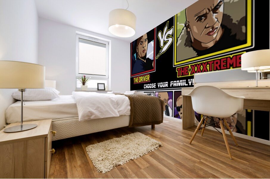 Fast and furious 2 Mural print