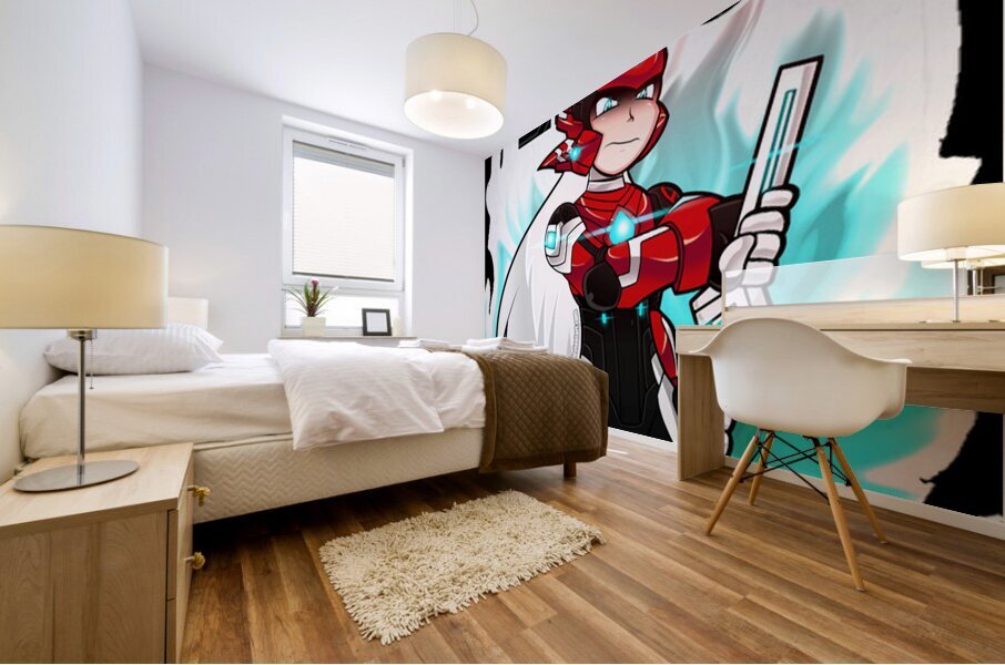 Mega Man 17 Mural print