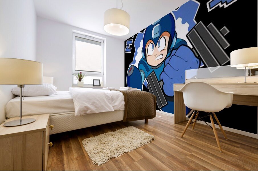 Mega Man 19 Mural print