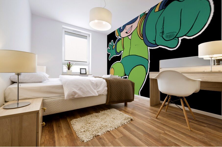 Mega Man 32 Mural print