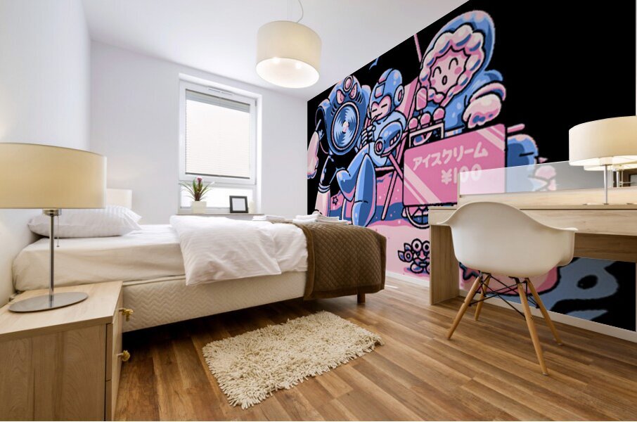 Mega Man 34 Mural print