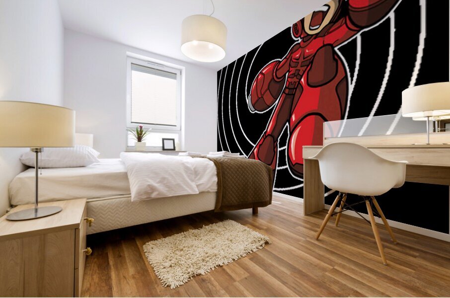 Mega Man 35 Mural print