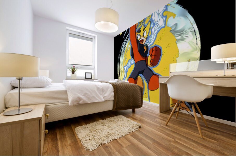 Mega Man 45 Mural print