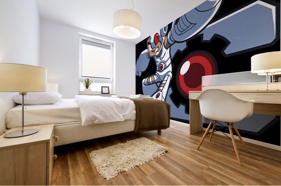 Mega Man 52 Mural print