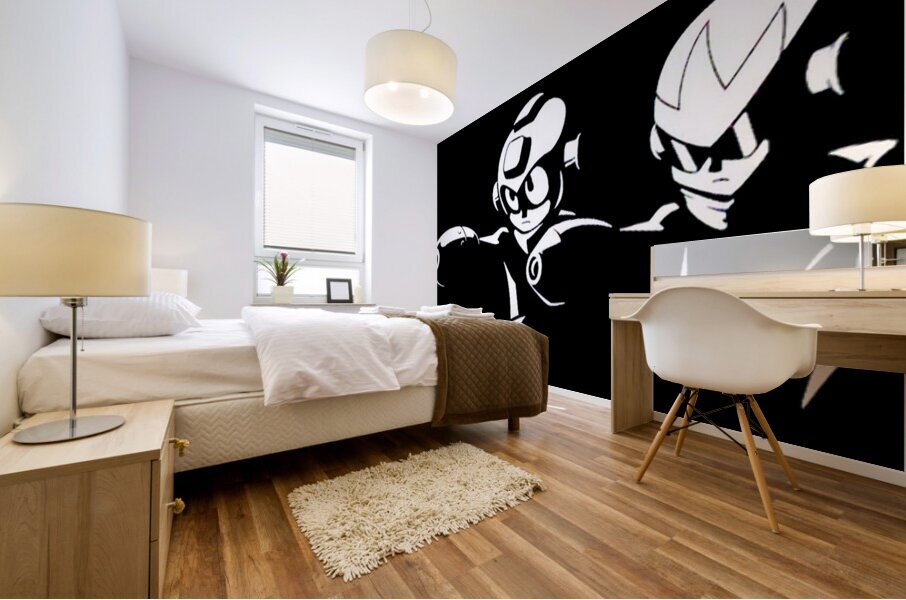 Mega Man 25 Mural print