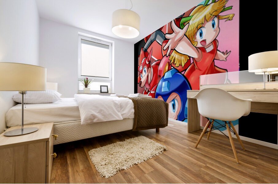Mega Man 32 Mural print