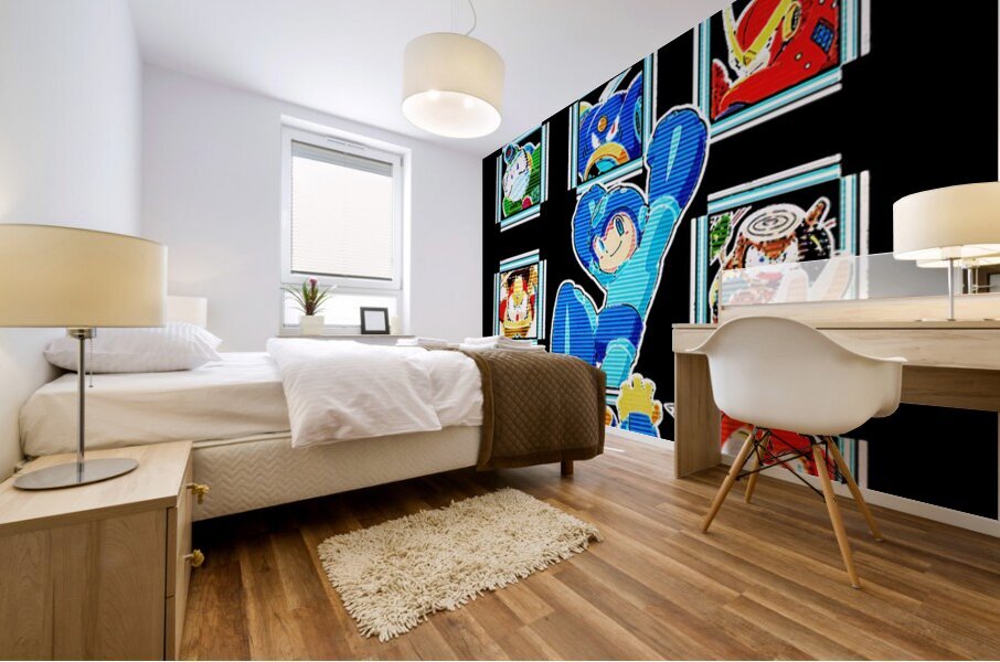Mega Man 45 Mural print