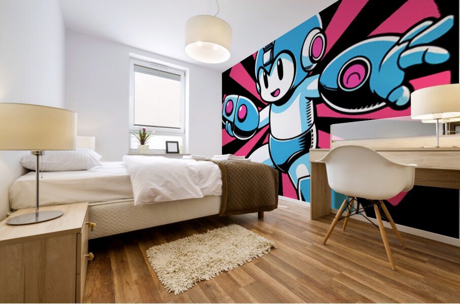 Mega Man 56 Mural print