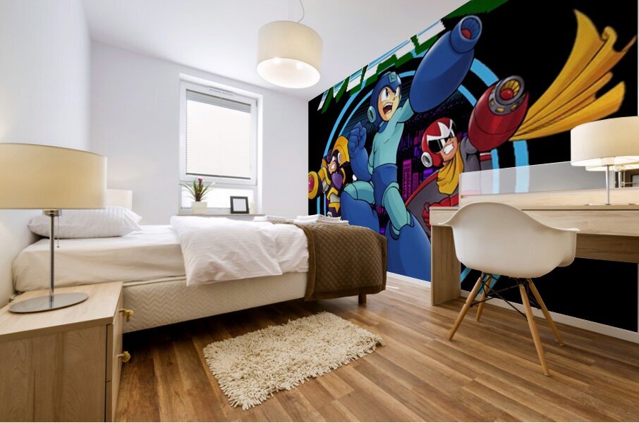 Mega Man 12 Mural print