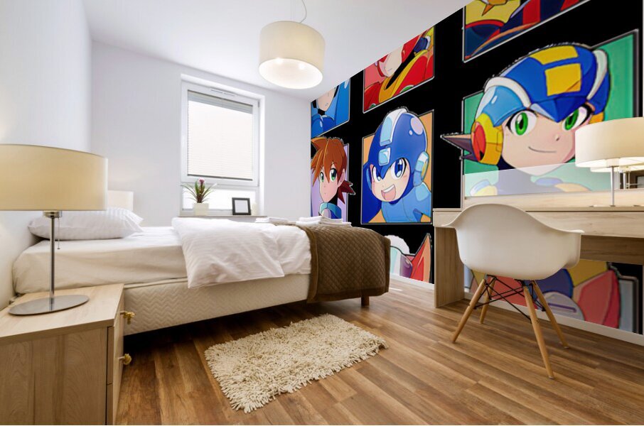Mega Man 23 Mural print