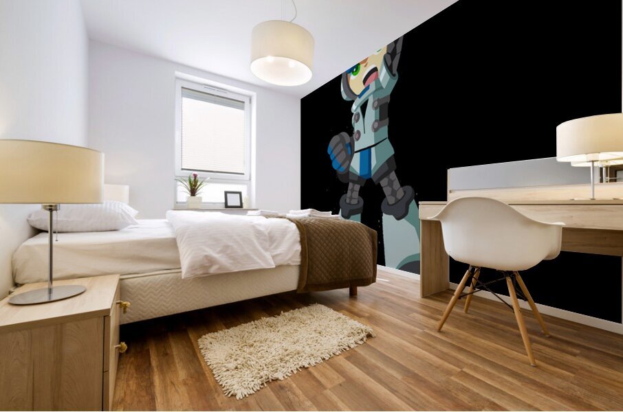 Mega Man 28 Mural print
