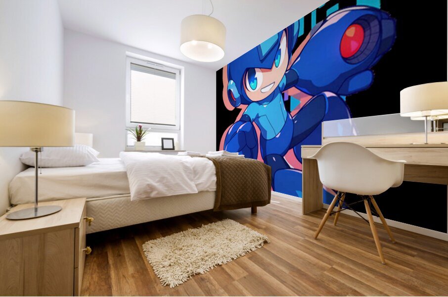 Mega Man 40 Mural print
