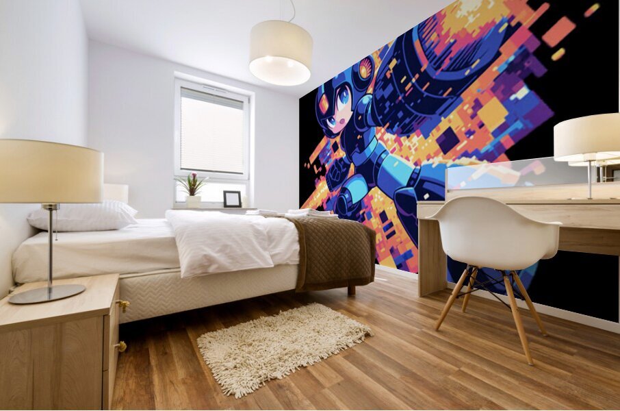 Mega Man 48 Mural print