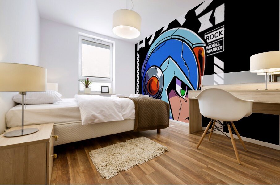 Mega Man 52 Mural print