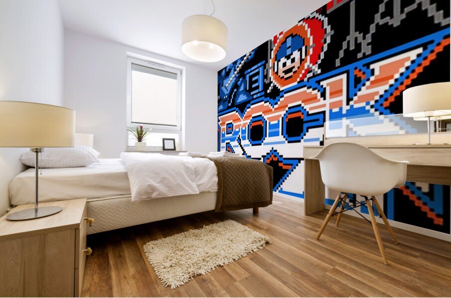 Mega Man 70 Mural print