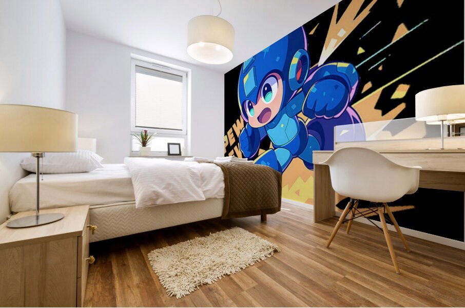 Mega Man 72 Mural print