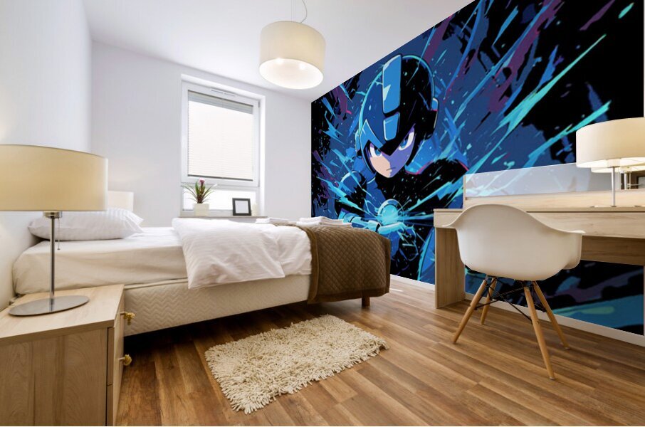 Mega Man 75 Mural print