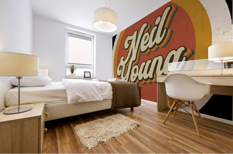 Neil Young 3 Mural print