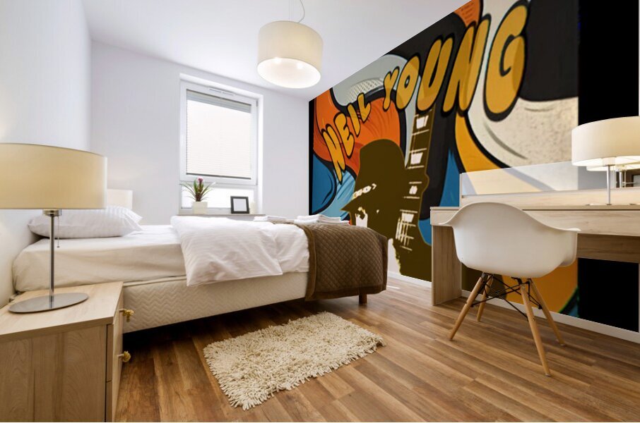 Neil Young 3 Mural print