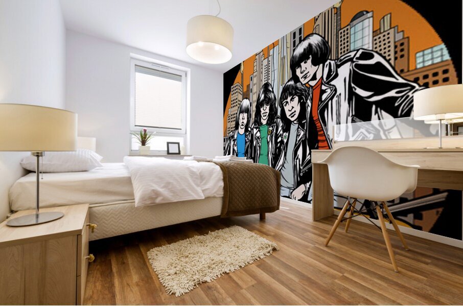 Ramones 8 Mural print