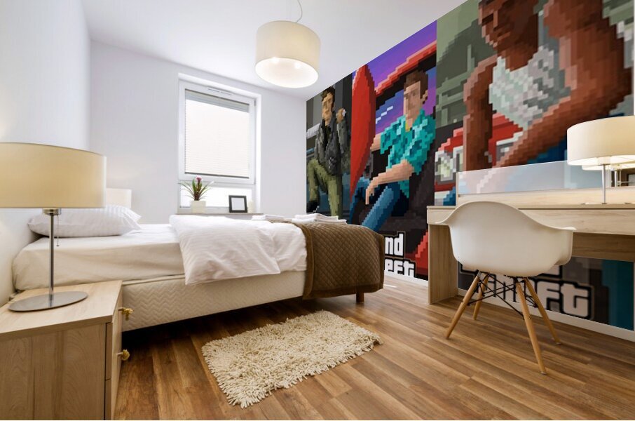 Grand Theft Auto 22 Mural print
