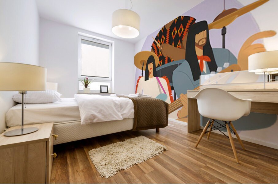 Khruangbin 55 Mural print