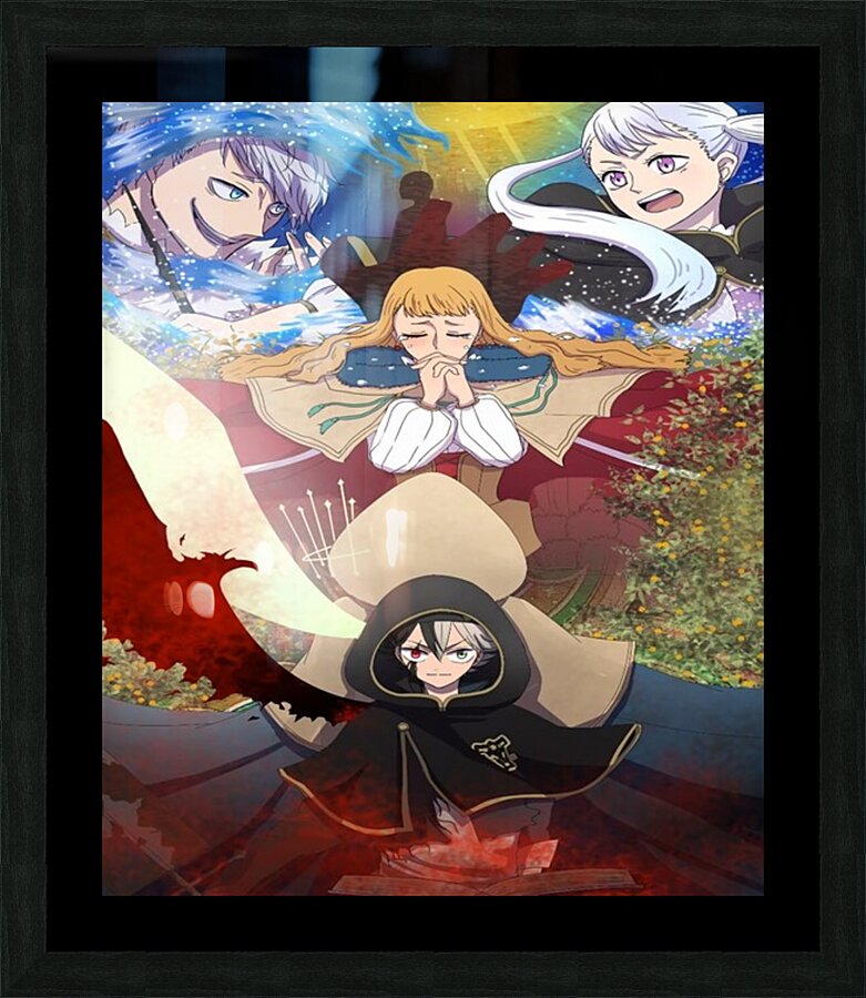 black clover Picture Frame print