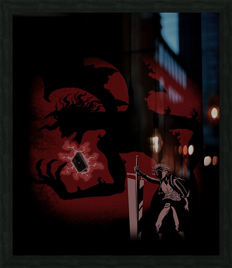 Demon black clover Picture Frame print