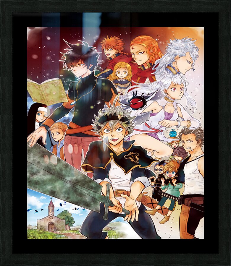 black clover Picture Frame print