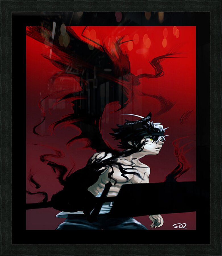  black clover Picture Frame print