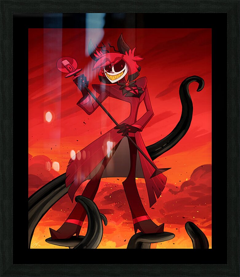 hazbin hotel Picture Frame print