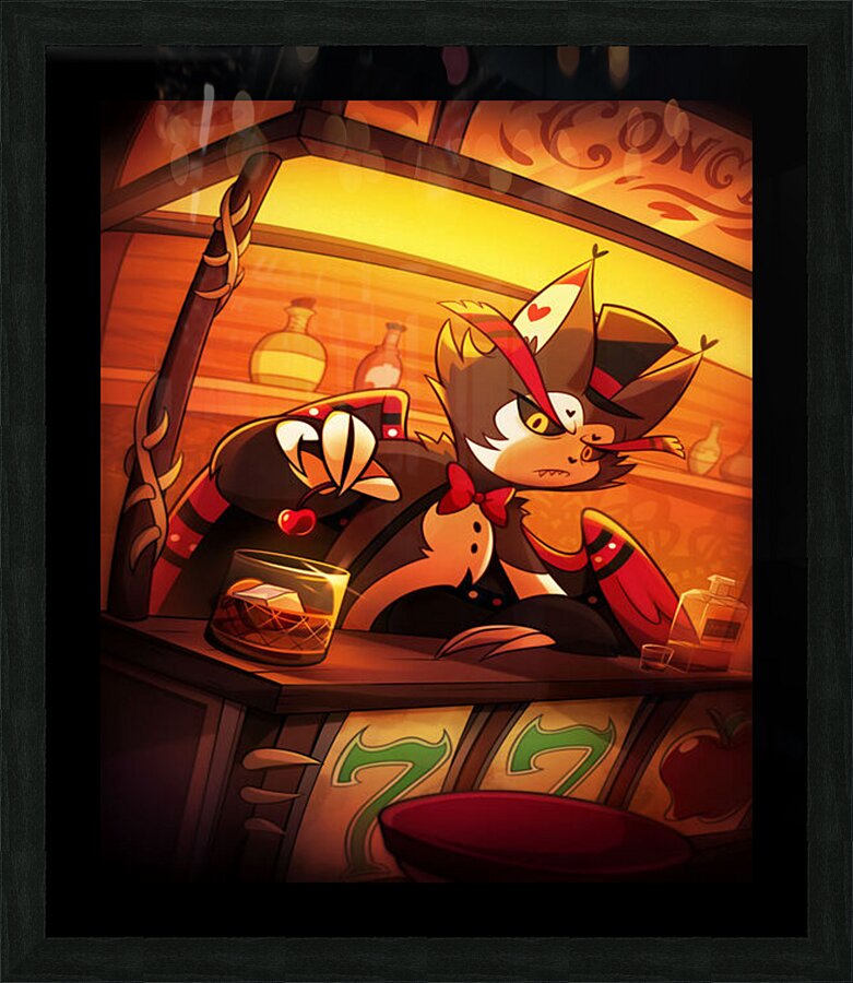 hazbin hotel Picture Frame print