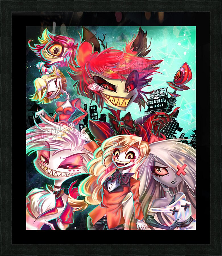 hazbin hotel Picture Frame print