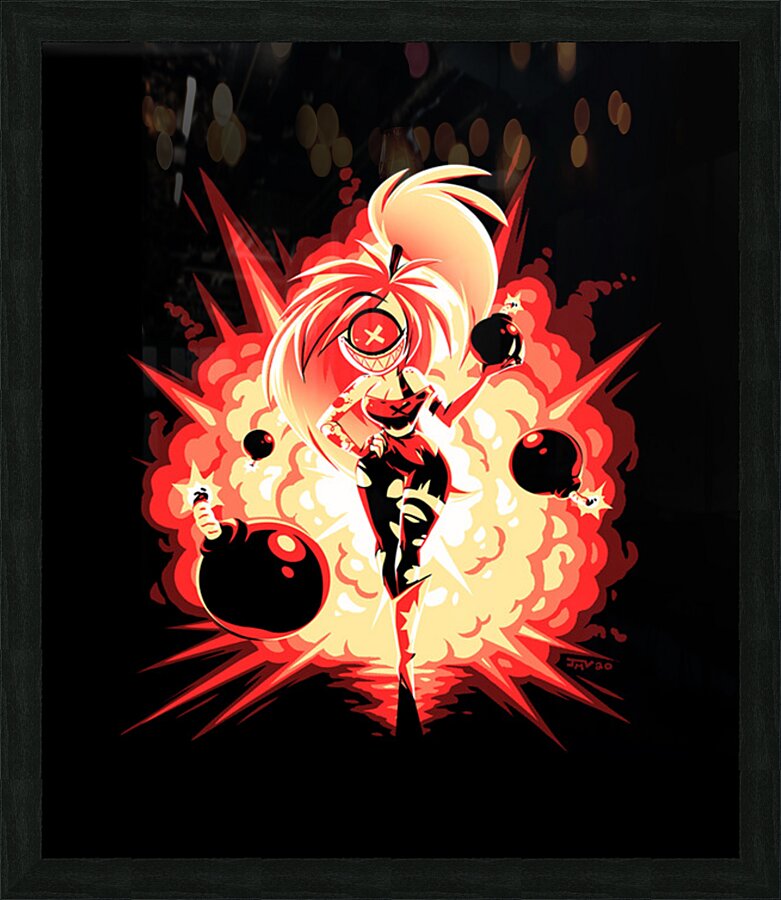 hazbin hotel Picture Frame print
