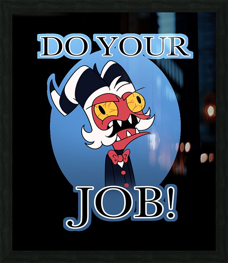 hazbin hotel Picture Frame print