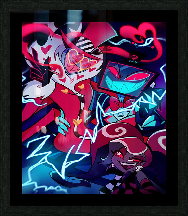 hazbin hotel Picture Frame print