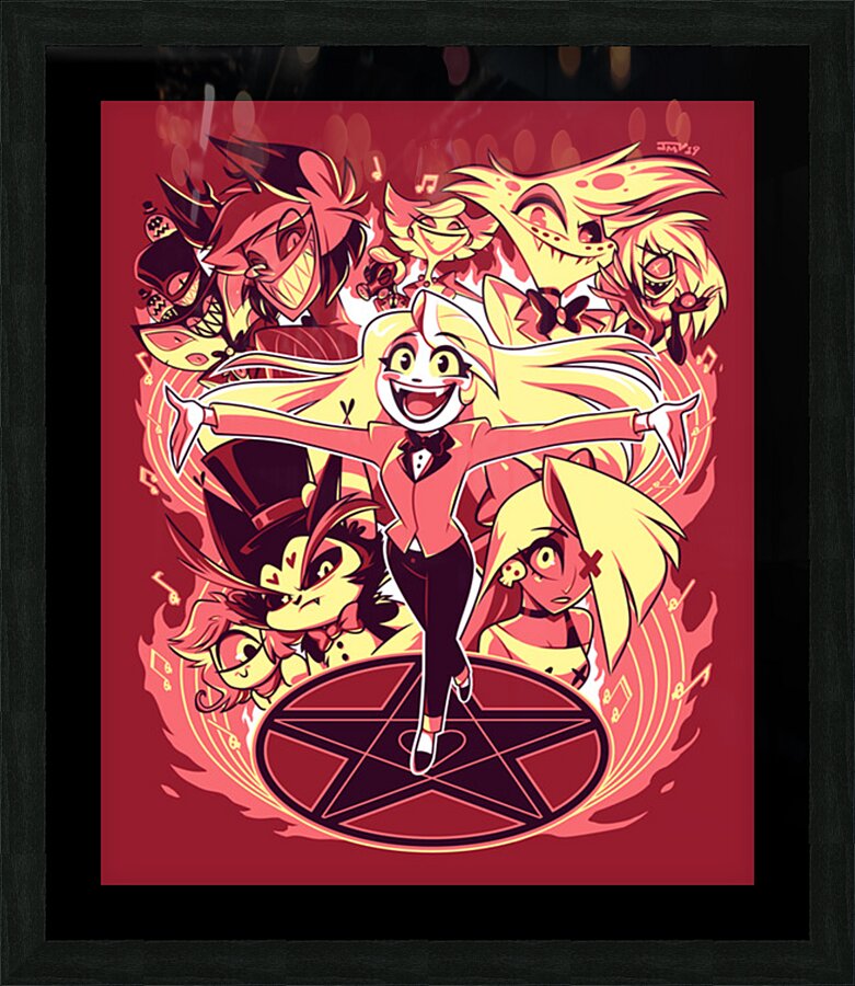 hazbin hotel Picture Frame print