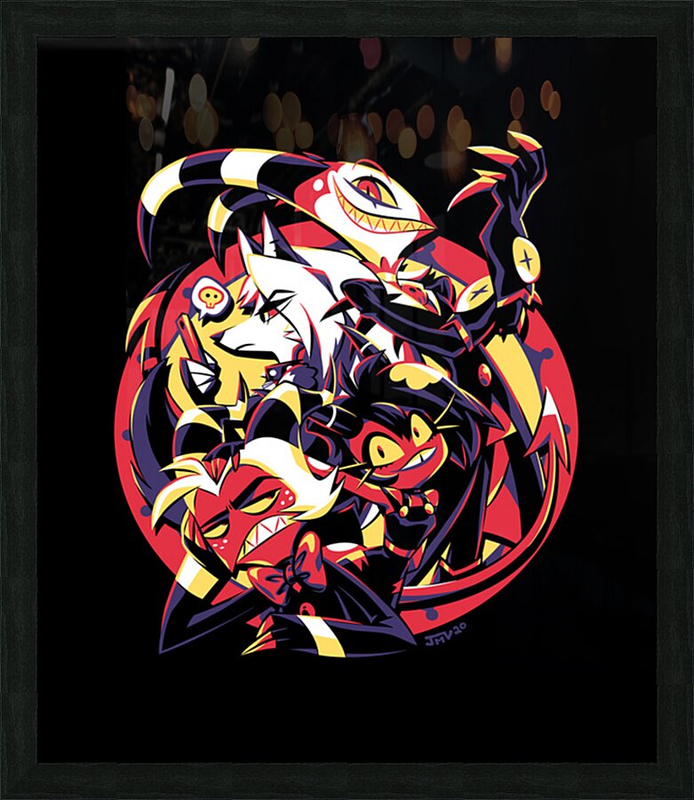 hazbin hotel Picture Frame print