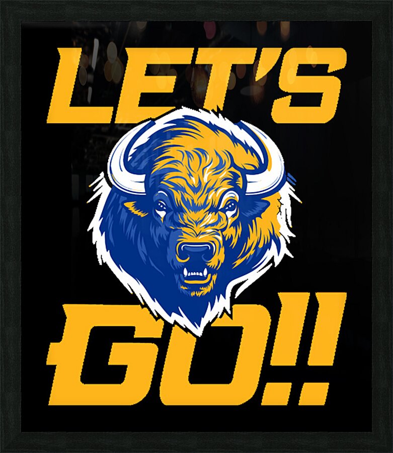 Let s Go Buffalo Picture Frame print