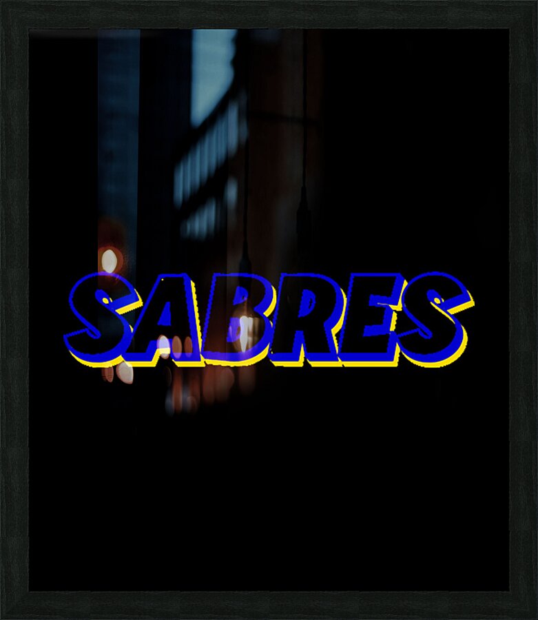 Sabres team Picture Frame print