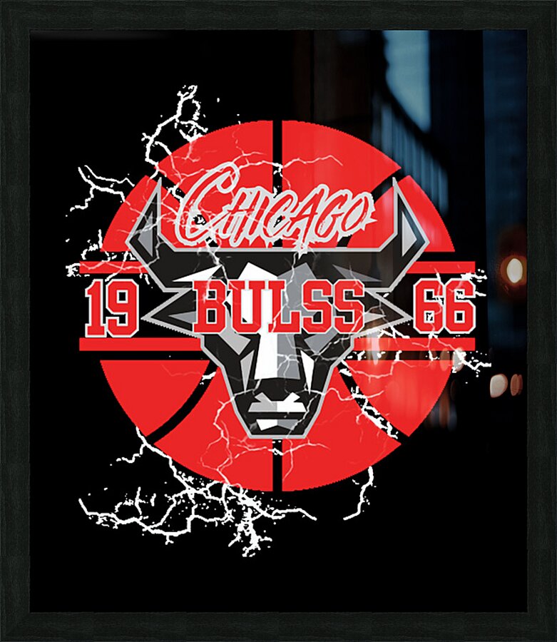 chicago bulls Picture Frame print