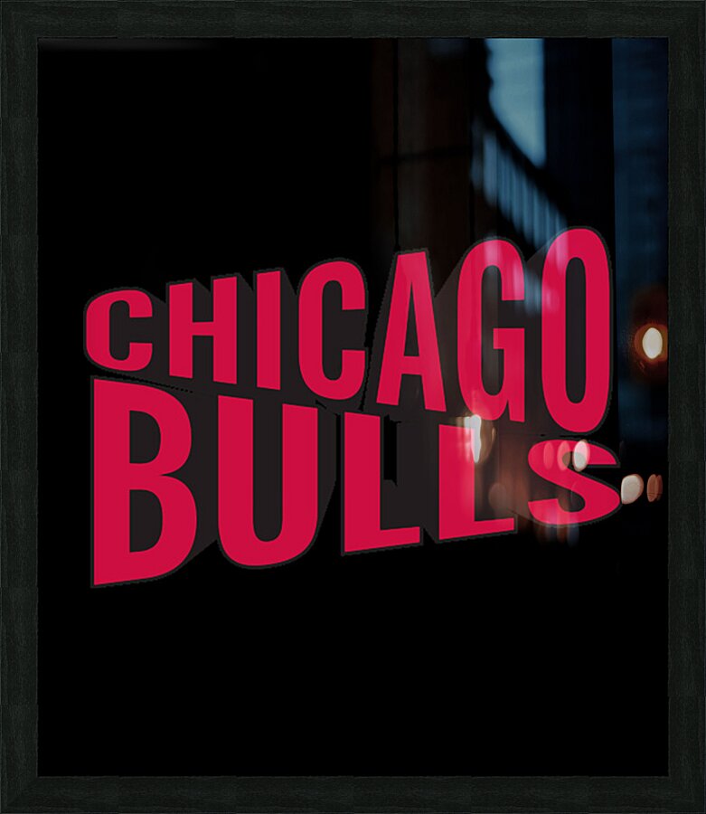 chicago basketball Picture Frame print