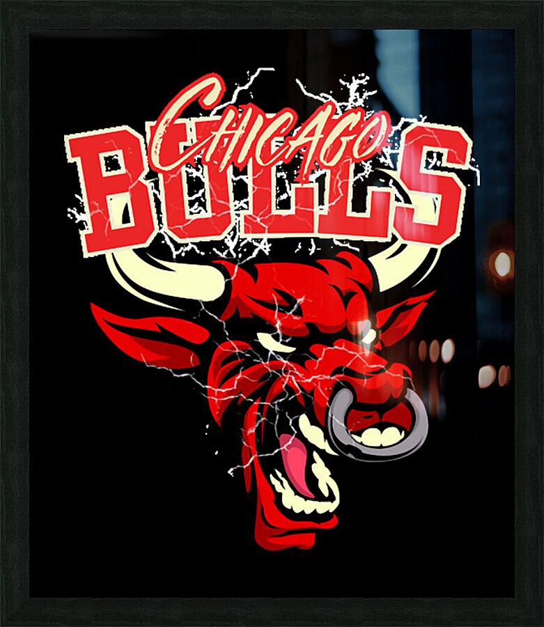 chicago bulls Picture Frame print