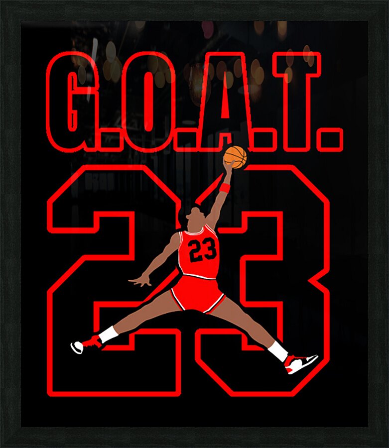 G.O.A.T. 23 Picture Frame print