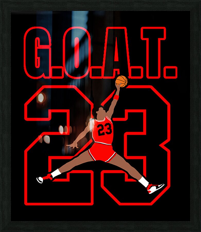 G.O.A.T. 23 Picture Frame print