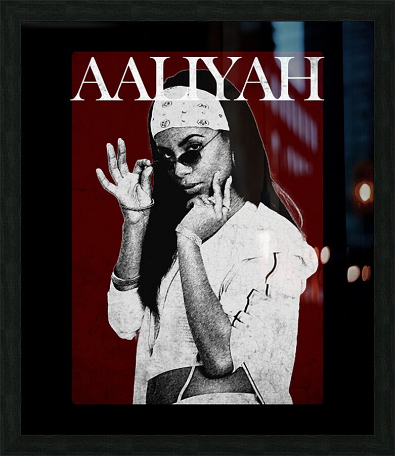 Aaliyah Picture Frame print